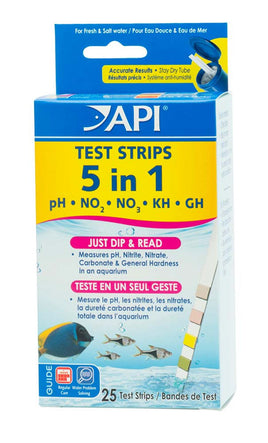 API 5 in 1 Aquarium Test Strips