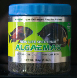 NLS Naturox AlgaeMAX 1mm Sinking Pellet Food 150 gram - New Life Spectrum